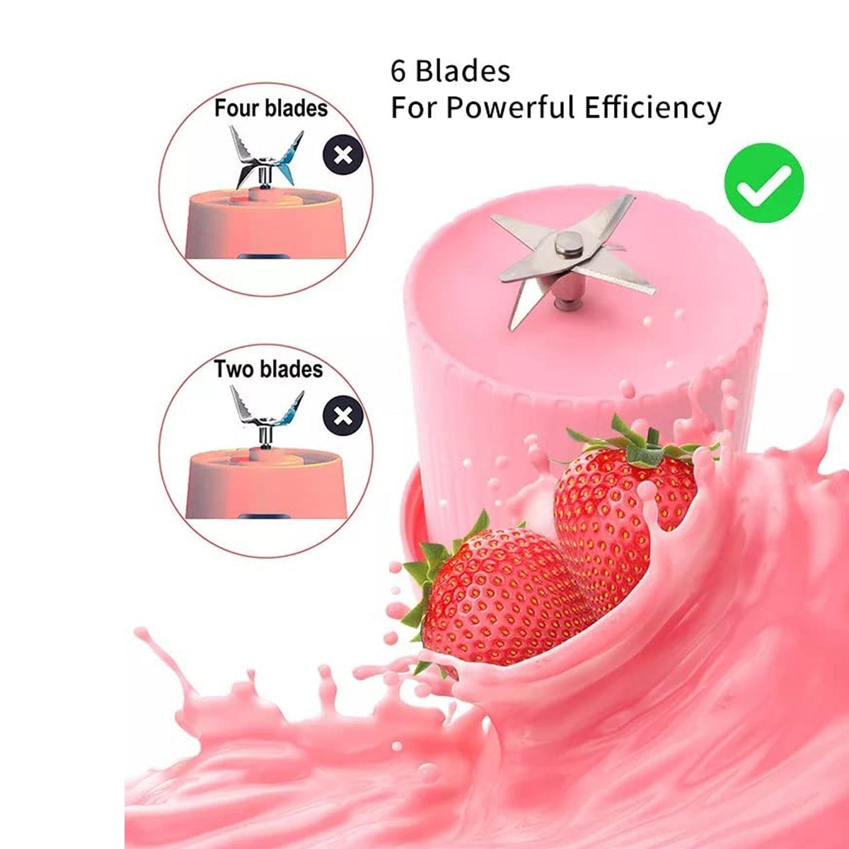 BLENDER PORTABLE JUICER FOR SMOOTHIE 420 ML Multicolour
