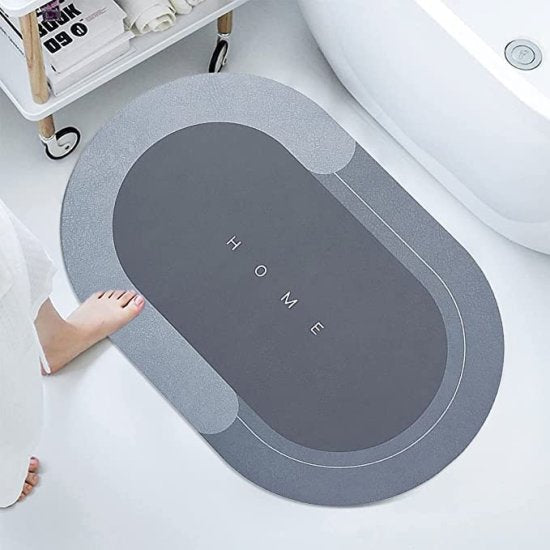 Oval Quick-Dry Bath Mat