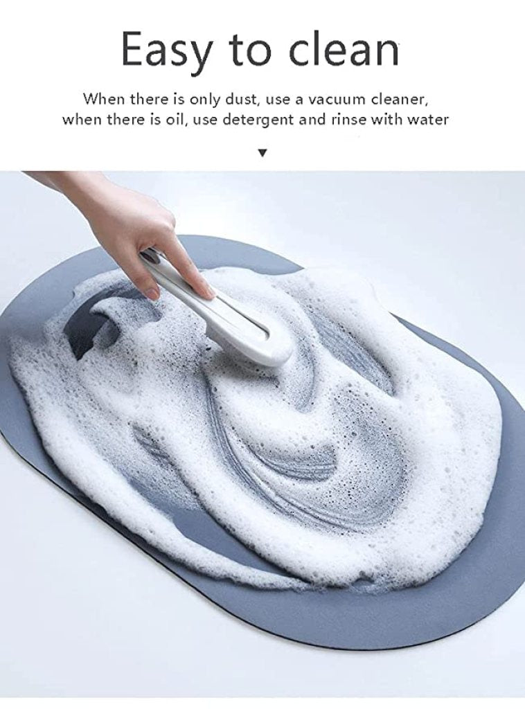 Oval Quick-Dry Bath Mat