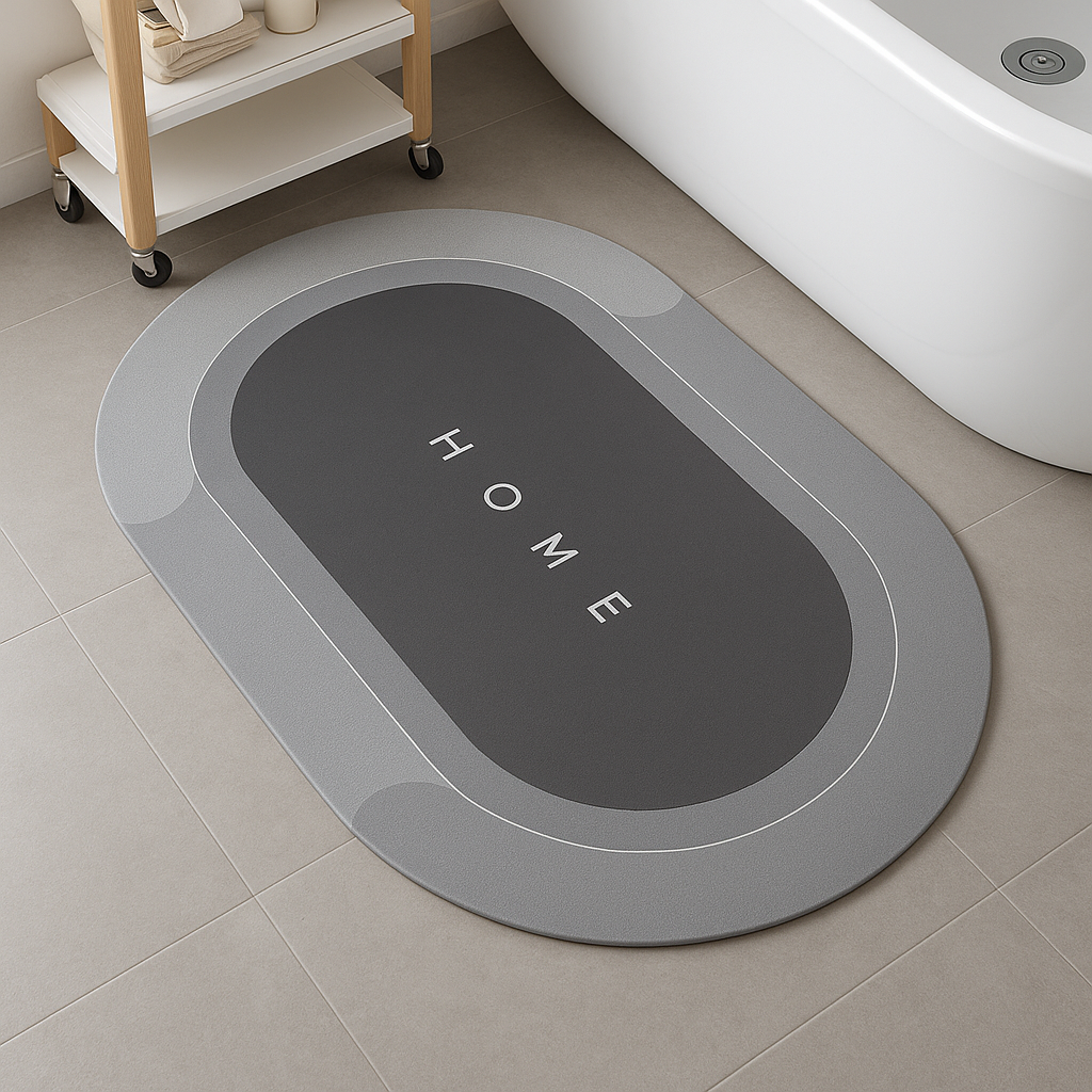Oval Quick-Dry Bath Mat