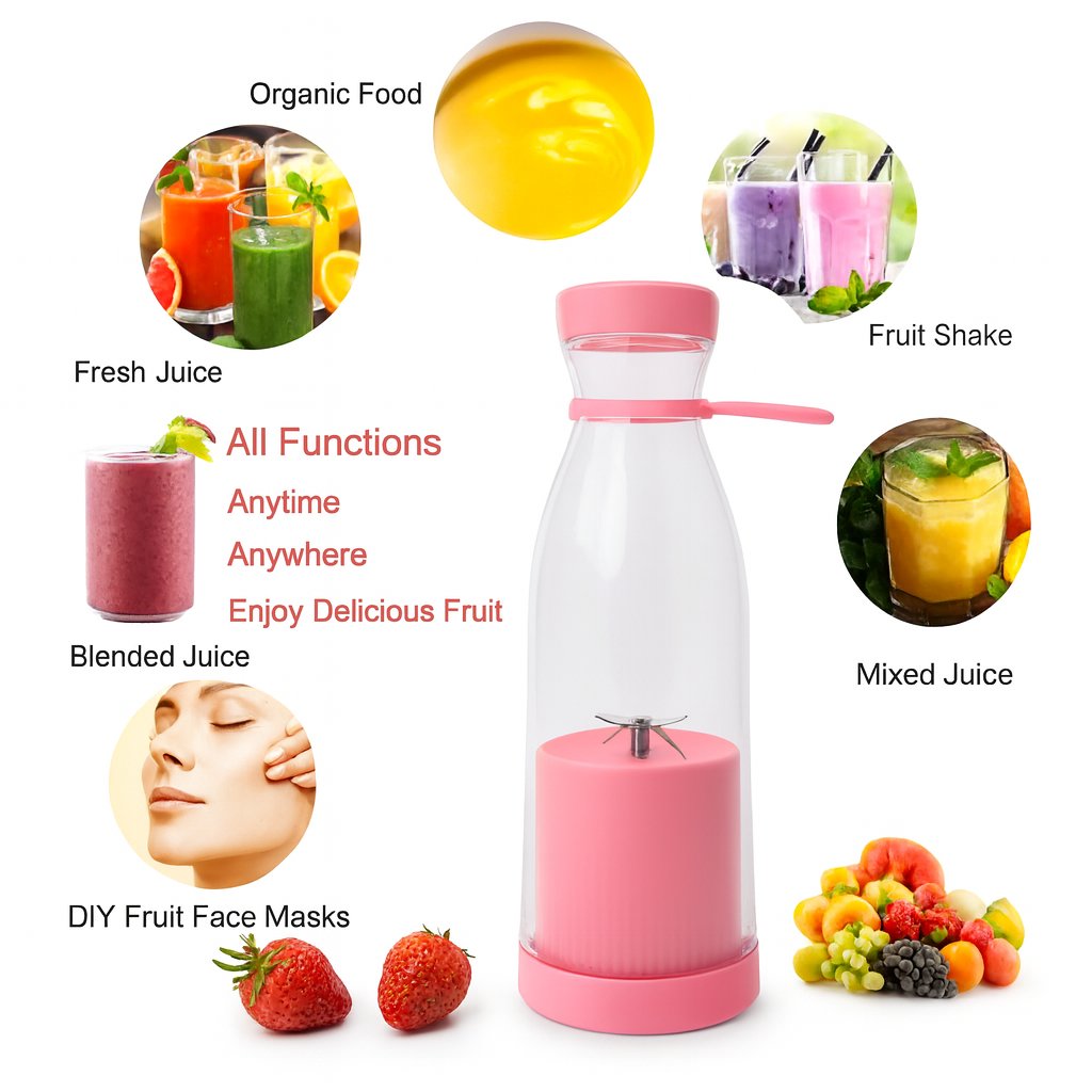 BLENDER PORTABLE JUICER FOR SMOOTHIE 420 ML Multicolour